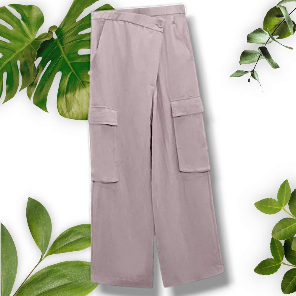 BNWT Cargo Pants Pastel Mauve, sz XS + S